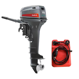 Mojiang Short Shaft 2 Stroke <b>Gasoline</b> 15HP Motor Boat Marine Engine for Fishman - Product Image 4