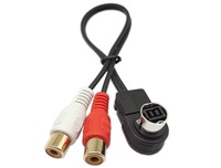 Pour Alpine ai-net RCA câble Aux, ai-net vers 2RCA femelle câble adaptateur d'entrée pour Alpine KCA-121B DVD JVC câble d'entrée sonore