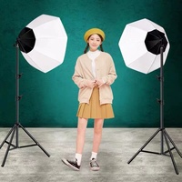 Boîte à lumière panoramique octogonale professionnelle pour éclairage vidéo LED avec lumière douce pour la diffusion en direct et le tournage en studio