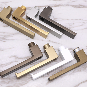 Heavy Duty Solid Aluminum Alloy Lever Handle Lock Magnetic Deadbolt Latch Privacy <strong>Knob</strong> Keyed Handles - Product Image 1