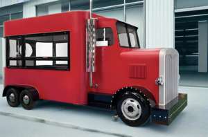 แท่นวางสัมปทานสำหรับงานหนัก-รถบรรทุกอาหารพร้อมหม้อทอดและเตาย่างเบอร์เกอร์สำหรับงานแสดงสินค้าร้านอาหารเคลื่อนที่สมบูรณ์ - Product Image 2