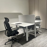 Escritorio de Oficina de Diseño Moderno Personalizado, con Panel de Madera, Altura Ajustable Eléctricamente, Escritorio Inteligente Motorizado con Pantalla para Uso en Villas