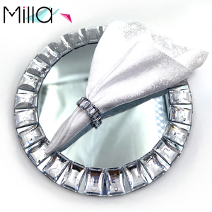 Anelli <span class=keywords><strong>Portatovaglioli</strong></span> in Cristallo Colorato con Diamanti <span class=keywords><strong>Oro</strong></span> e Argento per Decorazioni Matrimoniali - Product Image 4
