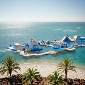 Parc aquatique gonflable commercial de haute qualité tube de parc aquatique flottant gonflable de récif d'eau de mer - Product Image 1