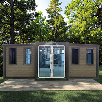 Maison conteneur de luxe préfabriquée extensible - Structure en acier de 10 pieds sur mesure au design moderne pour bureau, centre commercial, restaurant, appartement