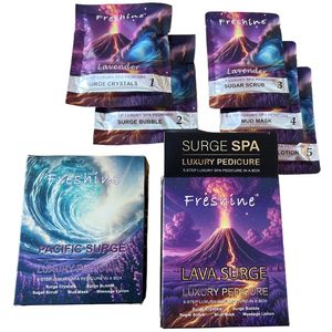 Kit completo de tratamiento de pies de 5 pasos Reparación de talones agrietados y callos con kit de pedicura Volcanic Crystal Deluxe Volcano Surge Spa - Product Image 1