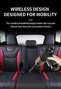 Mini aspirateur pour voiture, aspirateur portatif sans fil, aspiration puissante, pour poils d'animaux, nettoyage de l'intérieur de la voiture - Product Image 4