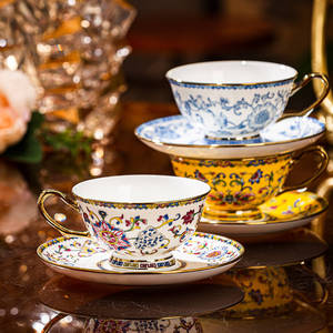 Jingdezhen Enamel Blue And White Ceramic Coffee <b>Cup</b> <b>Set</b> European Luxury Exquisite Afternoon <b>Tea</b> Drinking <b>Cup</b> Home Gift <b>Set</b> - Product Image 4