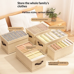 Organizador de Ropa Plegable de 15L para Pantalones, con Compartimentos Tipo Cajón, Ideal para Dormitorios y Viajes - Product Image 4