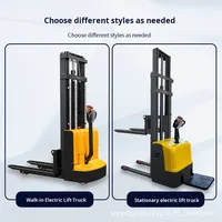 Livraison rapide gerbeur de palettes chariot élévateur électrique élévateur élévateur à palettes 1000kg 1500kg 2000kg gerbeur semi-électrique le moins cher