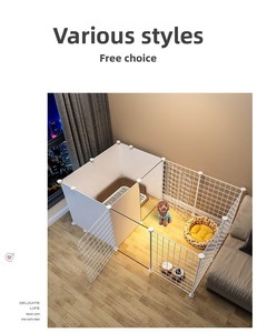 Freely Combinable Indoor Small <strong>Dog</strong> <strong>Kennel</strong> All Seasons Multifunctional <strong>Dog</strong> Cage Partition <strong>Dog</strong> Fence with Storage Function - Product Image 6