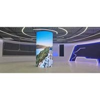 Écran LED flexible imperméable pour extérieur, panneau publicitaire HD pliable P4.81 noir, luminosité 3500cd, garantie 1 an