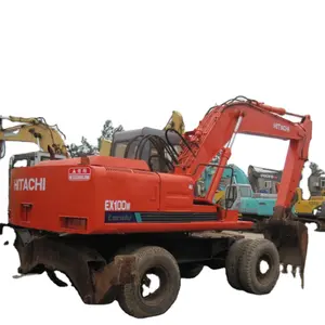 Gebrauchte Japan Hitachi EX100W Bagger, Hitachi Bagger EX100, gebrauchte Hitachi Rad bagger