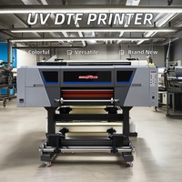 Untuk Printer UV DTF 24 inci Baru dengan Kepala I3200 Efek Bordir 3D untuk Kaca/Logam/Keramik/Kayu/Kulit/Plastik Garansi 1 Tahun