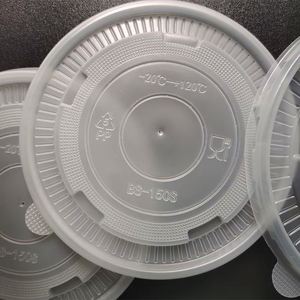 Disposable Kraft Paper Salad <b>Bowl</b> PP/OPS <b>Lids</b> Fast Food Packaging Paper <b>Bowl</b> Plastic PP PET <b>Lids</b> for Food Container - Product Image 3