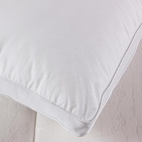 Almohada de plumas para el cuello, ropa de cama ortopédica de alta calidad para Hotel, 5 estrellas, 40 adultos, rectángulo dorado, grado a, 900g