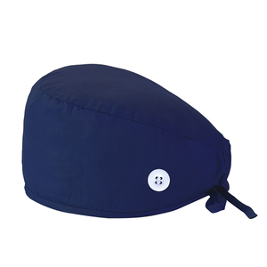 Chapeau chirurgical à boucle réglable, couleur unie, chapeau d'infirmière, chapeau <span class=keywords><strong>de</strong></span> travail pour <span class=keywords><strong>chirurgien</strong></span> dentaire, unisexe, polyester/coton, quatre saisons - Product Image 3
