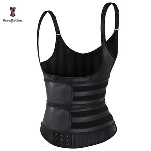 Double contrôle du ventre Body Shaper <span class=keywords><strong>Fajas</strong></span> Colombians Latex Sashes 25 Steel Boned Waist Trainer Slimming Girdle With Vest for Woman - Product Image 1