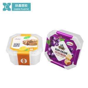 Nuovo design contenitore in plastica a otto angoli CX035 contenitore per gelato in plastica monouso per iniezione da 950ml - Product Image 2