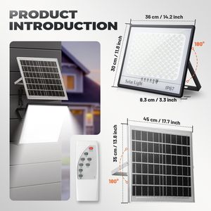 Projecteur LED Solaire Extérieur Étanche IP67 en Aluminium pour Stades et Terrains de Sport, Puissances de 80W à 1000W, Vente en Gros - Product Image 2
