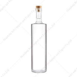 Bouteilles en verre rondes avec <span class=keywords><strong>bouchon</strong></span> <span class=keywords><strong>pour</strong></span> spiritueux, liqueurs, boissons, gin, <span class=keywords><strong>cidre</strong></span>, saké, vodka, méad, brandy, contenance 500 ml et 750 ml - Product Image 4