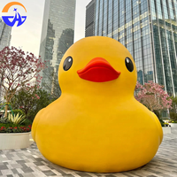 Modèle gonflable géant personnalisé de canard jaune, marque Chenghuang, en tissu Oxford, pour accessoires décoratifs en extérieur et centres commerciaux