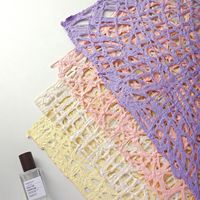 L-R1651 Papier ajouré haut de gamme fait main, importé, texture créative en grille, pour emballage floral, fournitures de fleuriste DIY