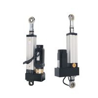 Actuador lineal de montaje de brida de alta precisión 1000mm 1200mm cilindro eléctrico servo de carrera para plataforma de movimiento