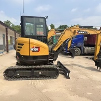 Excavator Bekas Sany 35 SANY SY35U 3.5 Ton dengan Kabin Mesin Yanmar Merek Cina SANY Mini Micro Excavator Dijual