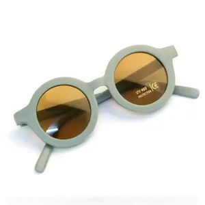 Fashion Children's Sunglasses Round Frame UV400 Children's Sunglasses Boys Girls Cute Sunglasses Wholesale WH