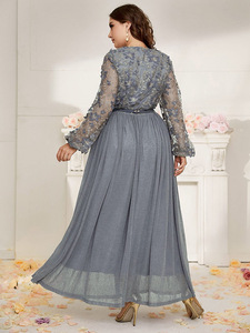 R10881S – robe longue <span class=keywords><strong>grande</strong></span> <span class=keywords><strong>taille</strong></span> pour femme, tenue de soirée musulmane <span class=keywords><strong>Chic</strong></span> et élégante, de luxe, <span class=keywords><strong>grande</strong></span> <span class=keywords><strong>taille</strong></span>, collection printemps 2022 - Product Image 5