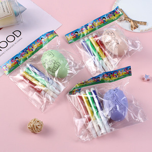 Oeuf en mousse avec stylo coloré pour décoration <span class=keywords><strong>de</strong></span> fête <span class=keywords><strong>de</strong></span> Pâques, dessin fait main, jouets éducatifs, DIY - Product Image 2