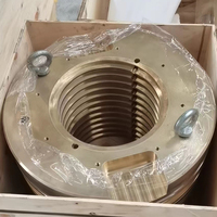 Pièces de rechange de turbine en cuivre usinées CNC sur mesure de haute qualité, non standard, grandes dimensions, et bagues en bronze résistantes à l'usure pour machines.