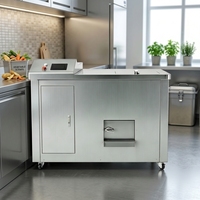 Digesteur de déchets organiques robuste QSHS-OF100, composter électrique 380V, machine à transformer les déchets en engrais, composter de cuisine