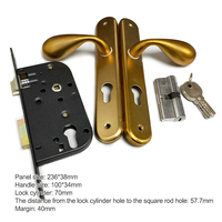 Zeise-ikon, gran oferta, cerraduras de puerta para puerta de madera, puerta moderna con juego de cerradura de cilindro de manija