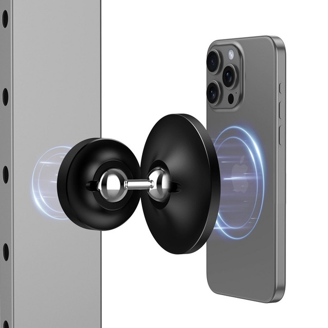 For Dual-Sided Magnetic Phone Holder 360-Degree Rotating Foldable Stand for for Treadmills Fitness Equipment Car