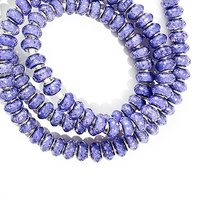 Câble de charge USB 3-en-1 scintillant violet à texture florale perlée, décoratif, multi-embouts, universel pour synchronisation de données téléphoniques