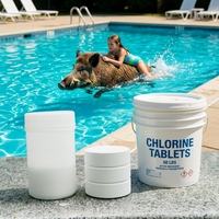J08063 Comprimés de chlore pour piscine à dissolution lente, 5 livres, vente au détail, prix abordable