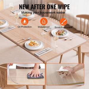 DB Wholesale 40x60 Inch Clear PVC <b>Table</b> Protector 2.0mm Thick <b>Plastic</b> Desk Protector Furniture <b>Cover</b> - Product Image 4