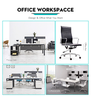 Ensemble de bureau de direction en gros, mobilier commercial, bureau de patron sur mesure fabriqué en usine