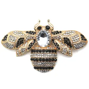 Broche tamanho grande, joias strass moda broches, abelha colmeia, acessórios para vestido feminino