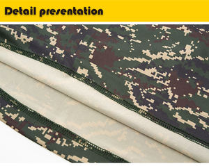 Men's Camo Safari Half Zip <b>Shirt</b> Knitted Stretch Quick Dry Embroidered Tactical Style Outdoor <b>Hiking</b> Camping Gear - Product Image 5