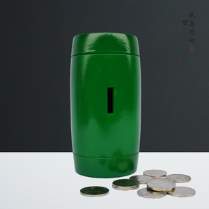 Bamboo Money Jar Green Portable Coin Storage Savings Box For Kids And Gifts - Product Image 2