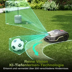 Robot Cortacésped Inteligente RTK Vision con Evitación de Obstáculos en Tiempo Real, Antirrobo, Autopropulsado e Inalámbrico - Product Image 1