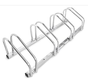 ราวจักรยานกลางแจ้งแบบเหล็กชุบสังกะสีอุปกรณ์จอดจักรยานสาธารณะปรับแต่งได้ - Product Image 2