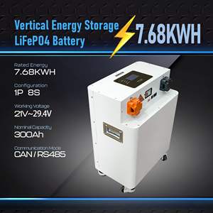 Литий-ионный аккумуляторный блок LiFePO4 7.68 кВт·ч 25.6В для солнечных систем, 5-летняя гарантия, 6000 циклов, с роликом - Product Image 2