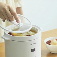 Conception ronde Mini taille 1.2L portable contrôle tactile ménage mini cuiseur à riz électrique adapté à une utilisation de 2 personnes