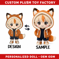 Poupée en peluche personnalisée OEM ODM, figurine en peluche, jouet mascotte doux, créez votre design selon le service d'échantillonnage