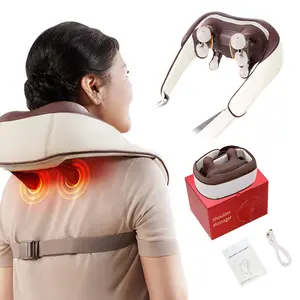 Leercon Electronic Neck and Shoulder Hot Rub Acupressure Smart Neck massageador pode ser recarregado para aliviar a dor