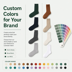 Custom Men's Solid Color Business Casual Socks Anti-Smell Four Seasons Breathable Boneless Middle <b>Tube</b> Crew Socks - Product Image 3